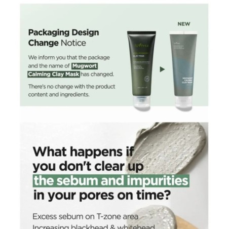 Isntree - Mugwort Calming Clay Mask