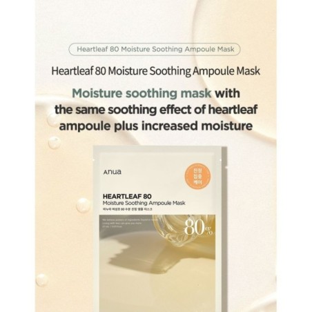 Anua - Heartleaf 80 Moisture Soothing Ampoule Mask