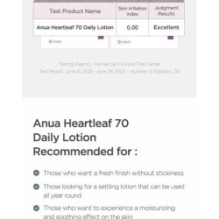 Anua - Heartleaf 70 Daily Lotion Mini