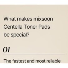 mixsoon - Centella Toner Pad