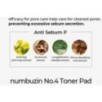 numbuzin - No. 4 Pore Zero Peeled Egg Toner Pad
