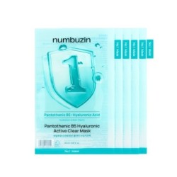 numbuzin - No.1 Pantothenic B5 Hyaluronic Active Clear Mask Set 5 sheets