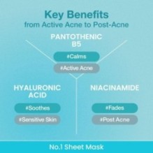 numbuzin - No.1 Pantothenic B5 Hyaluronic Active Clear Mask Set 5 sheets