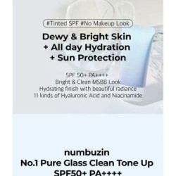 numbuzin - No.1 Pure Glass Clean Tone Up