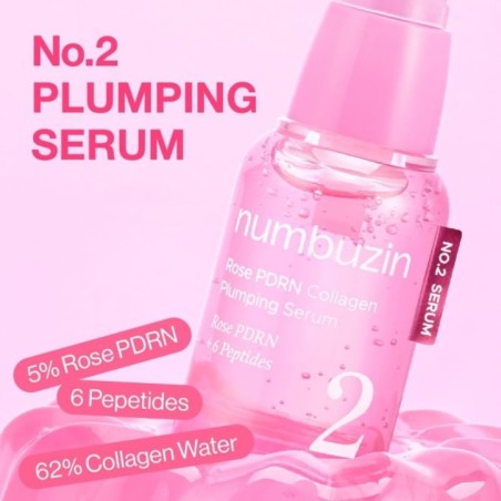 numbuzin - No.2 Rose PDRN Collagen Plumping Serum