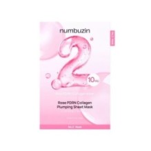 numbuzin - No.2 Rose PDRN Collagen Plumping Sheet Mask 10pcs Set
