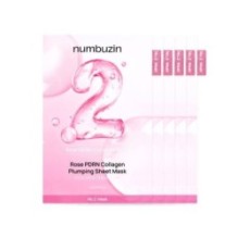 numbuzin - No.2 Rose PDRN Collagen Plumping Sheet Mask 5pcs Set