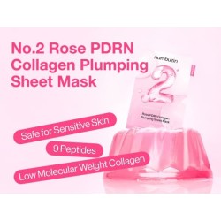 numbuzin - No.2 Rose PDRN Collagen Plumping Sheet Mask 5pcs Set
