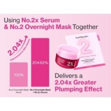 numbuzin - No.2 Rose PDRN Overnight Collagen Mask Set