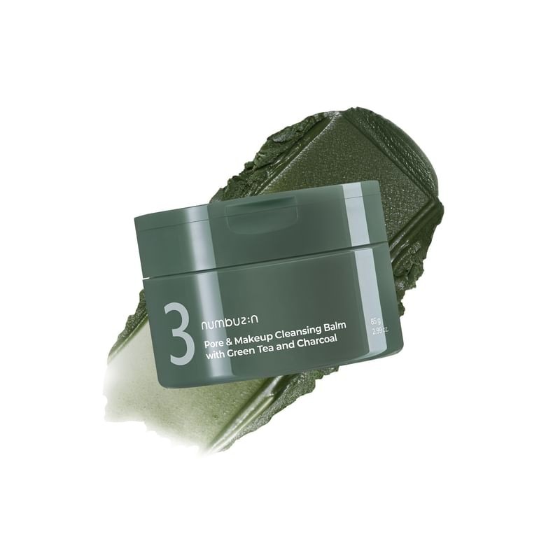numbuzin - No.3 Pore & Makeup Cleansing Balm With Green Tea And Charcoal