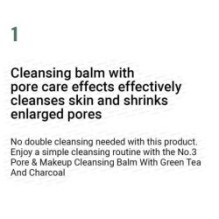 numbuzin - No.3 Pore & Makeup Cleansing Balm With Green Tea And Charcoal