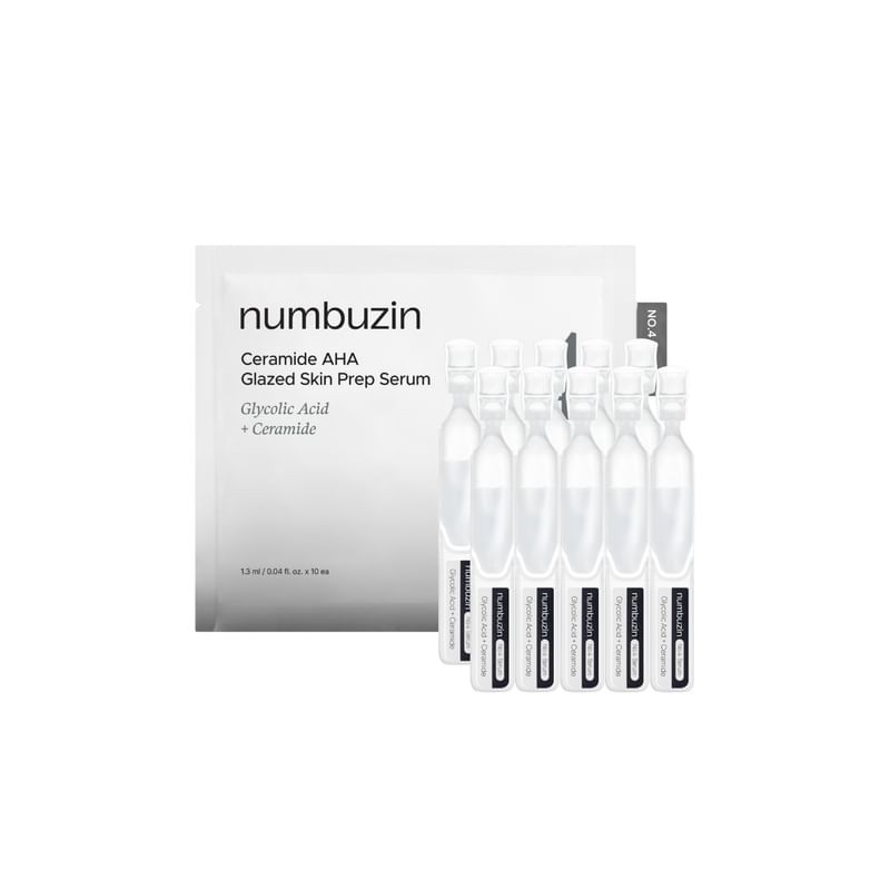 numbuzin - No.4 Ceramide AHA Glazed Skin Prep Serum Vial Set