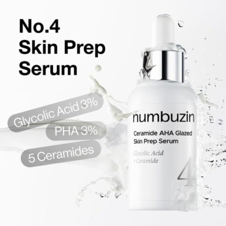 numbuzin - No.4 Ceramide AHA Glazed Skin Prep Serum Vial Set