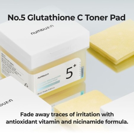 numbuzin - No.5+ Glutathione Vitamin-Niacinamide Concentrated Pad