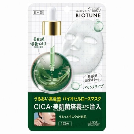 Kose - Clear Turn Biotune Bio Cellulose Mask Moist Balance