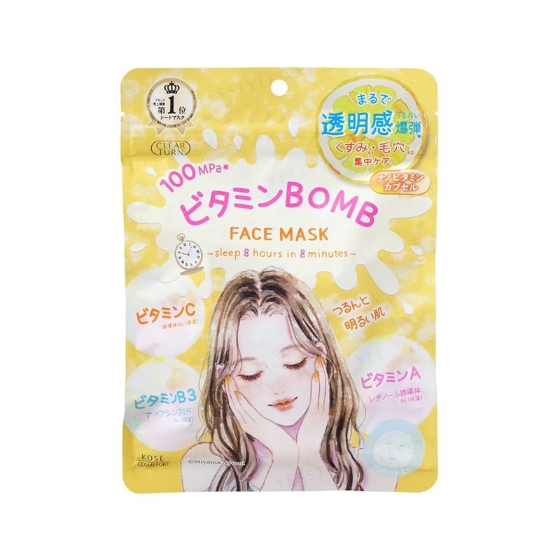 Kose - Clear Turn Vitamin Bomb Face Mask