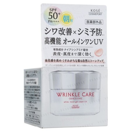Kose - Grace One Wrinkle Care White Moist Gel Cream UV SPF 50+ PA++++