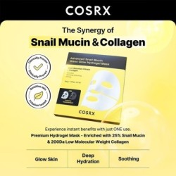 COSRX - Advanced Snail Mucin Glass Glow Hydrogel Mask Set