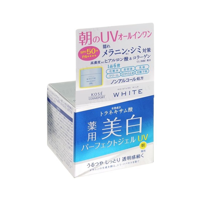 Kose - Moisture Mild White Perfect Gel UV SPF 50+ PA++++