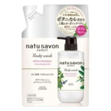 Kose - Natu Savon Select Body Wash White & Rich Moist Rose & Magnolia