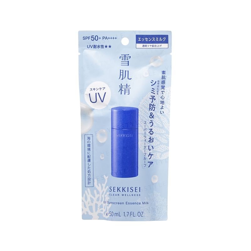 Kose - Sekkisei Clear Wellness UV Sunscreen Essence Milk SPF 50+ PA++++