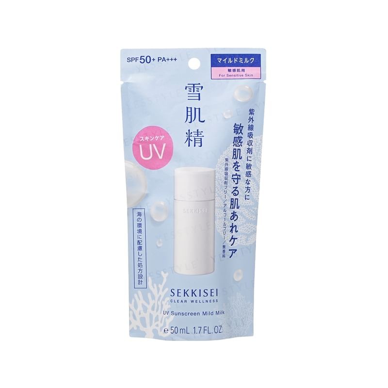 Kose - Sekkisei Clear Wellness UV Sunscreen Mild Milk SPF 50+ PA+++