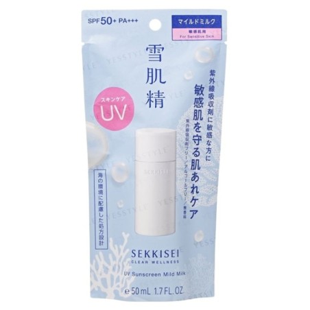 Kose - Sekkisei Clear Wellness UV Sunscreen Mild Milk SPF 50+ PA+++