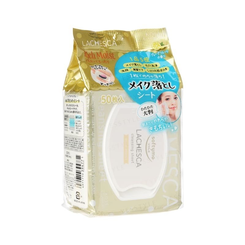Kose - Softymo Lachesca Cleansing Sheet Rich Moist