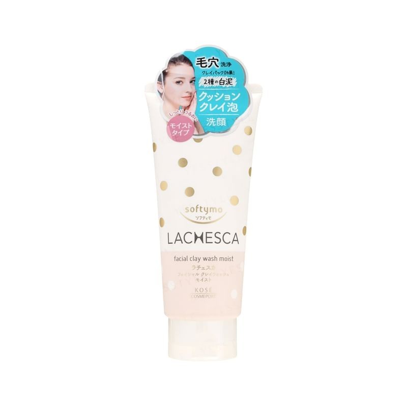 Kose - Softymo Lachesca Facial Clay Wash Moist