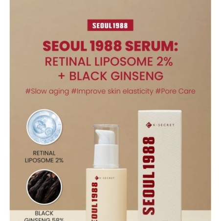 KSECRET - SEOUL 1988 Serum : Retinal Liposome 2% + Black Ginseng