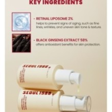 KSECRET - SEOUL 1988 Serum : Retinal Liposome 2% + Black Ginseng