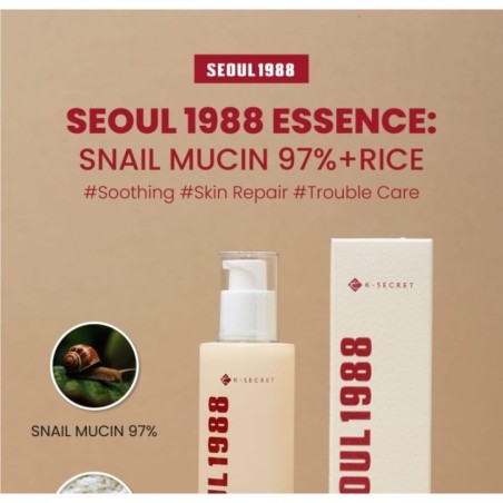 KSECRET - SEOUL 1988 Essence : Snail Mucin 97% + Rice
