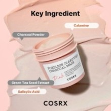 COSRX - Poreless Clarifying Charcoal Mask Pink