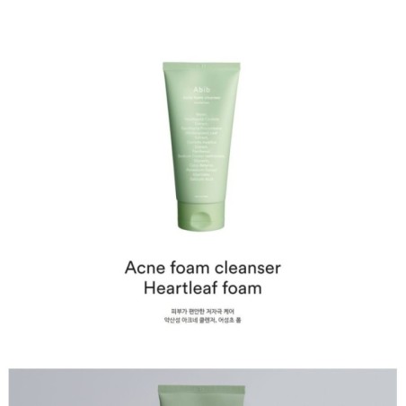 Abib - Acne Foam Cleanser Heartleaf Foam