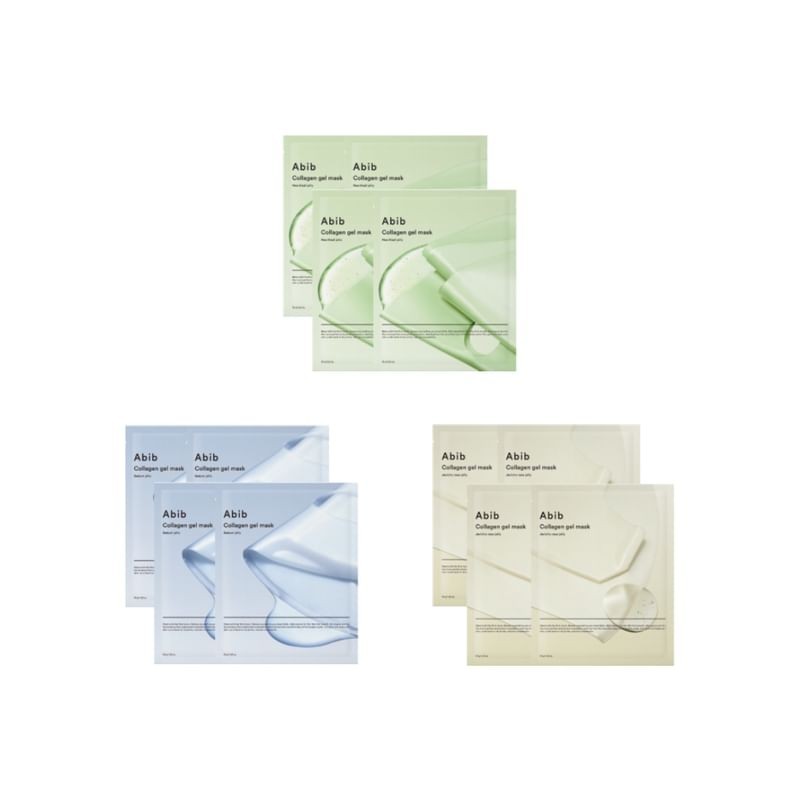Abib - Collagen Gel Mask Set (4 sheets) - 3 Types