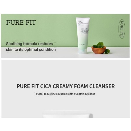 COSRX - Pure Fit Cica Creamy Foam Cleanser