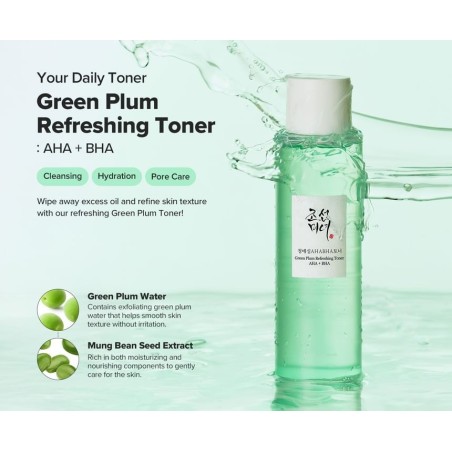 Beauty of Joseon - Green Plum Refreshing Toner: AHA + BHA