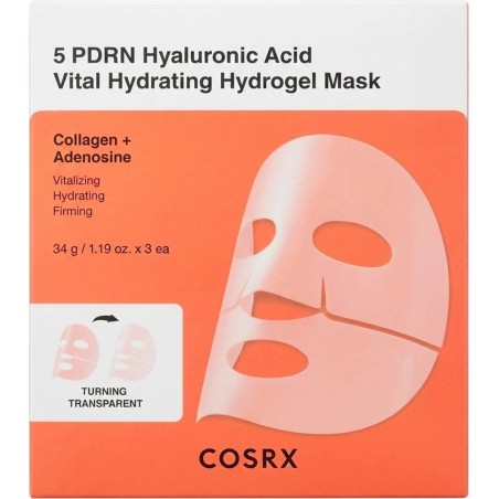 COSRX - 5 PDRN Hyaluronic Acid Vital Hydrating Hydrogel Mask 34g