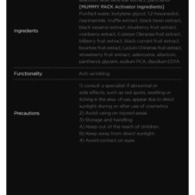 SKIN 1004 - ZOMBIE BEAUTY Mummy Pack & Activator Kit