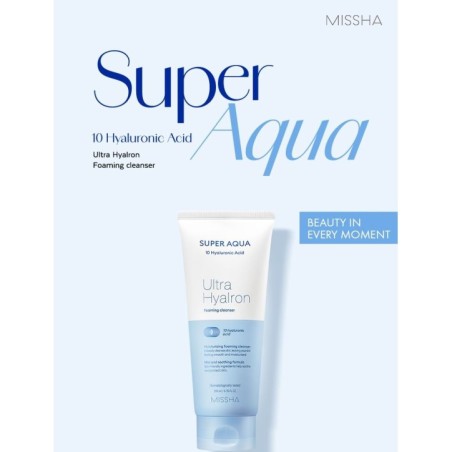 MISSHA - Super Aqua Ultra Hyalron Foaming Cleanser