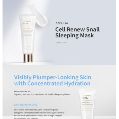 MISSHA - Cell Renew Snail Sleeping Mask