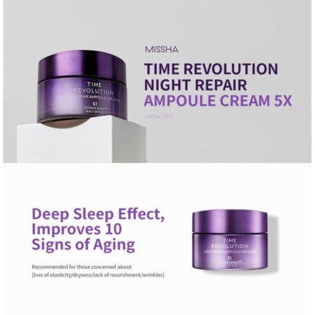 MISSHA - Time Revolution Night Repair Ampoule Cream 5X