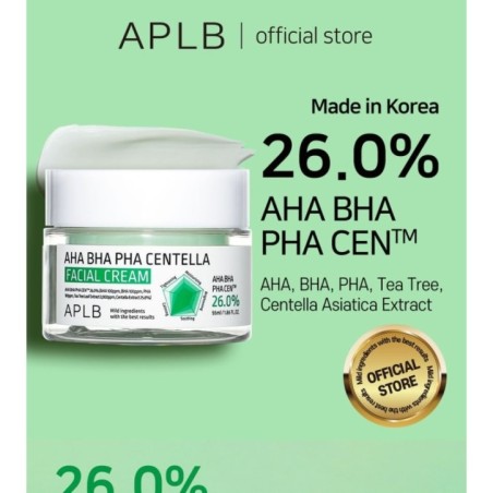 APLB - AHA BHA PHA Centella Facial Cream Set