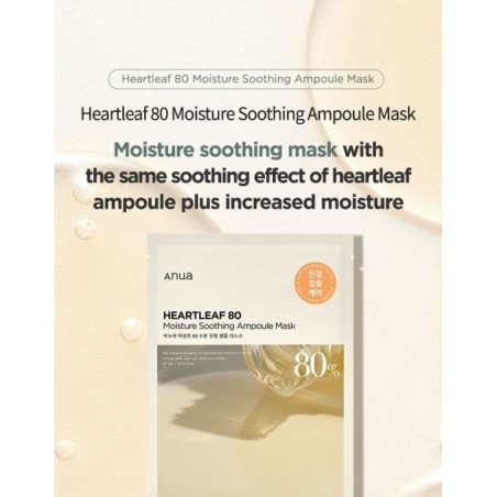 Anua - Heartleaf 80 Moisture Soothing Ampoule Mask Set
