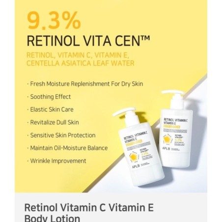 APLB - Retinol Vitamin C Vitamin E Body Lotion