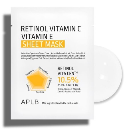 APLB - Retinol Vitamin C Vitamin E Sheet Mask