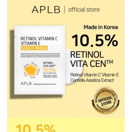 APLB - Retinol Vitamin C Vitamin E Sheet Mask Set