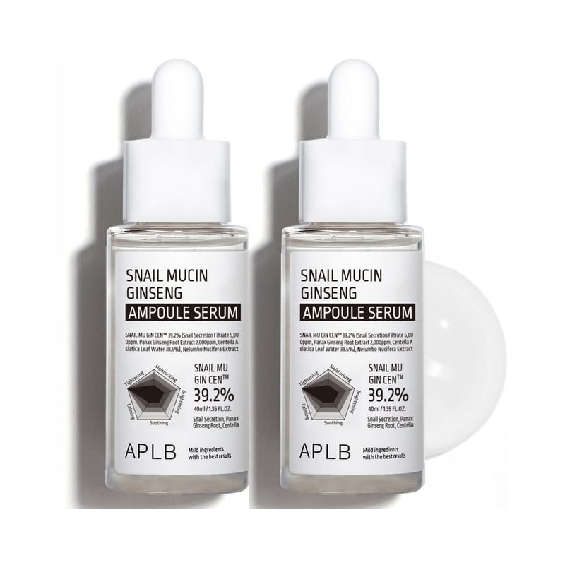 APLB - Snail Mucin Ginseng Ampoule Serum Set